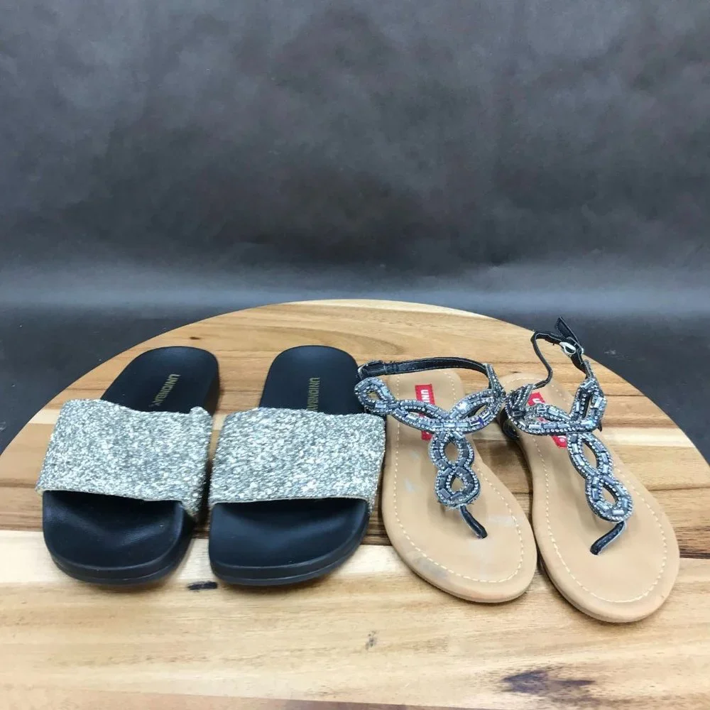 UnionBay Sandals 2 Pack Black Little Kids Size 13